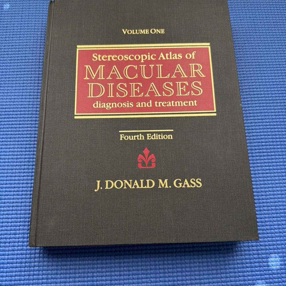 Excellent Stereoscopic Atlas of Macular Diseases by Gass (1996, Hardcover) Vol.1